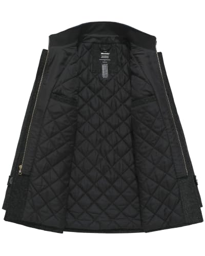 Image of Wantdo Men's Wool Blend Jacket Stand Collar Windproof Pea Coat