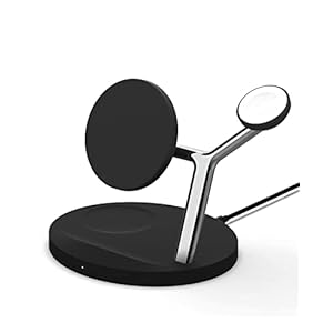 Wireless Charger,ZECHIN 5-in-1 Fast Wireless Charging Stand for Apple iPhone, Apple Watch & AirPods,Wireless Charging…