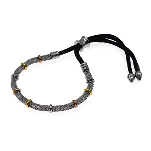 BDM Pulseras de Acero quirúrgico Inoxidable, Distintos Modelos, Cruz, Mano de Fátima, Pulsera Rosario con Abalorios para Mujer y niñas Cover