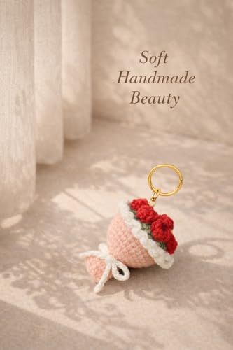 Image of Handmade Crochet Sunflower Keychain for Women & Girls, Cute Yellow Flower Key Ring Charm, Soft Yarn Knitted Gift, Bag Charm, Car Key Holder, Aesthetic Handmade Floral Accessory