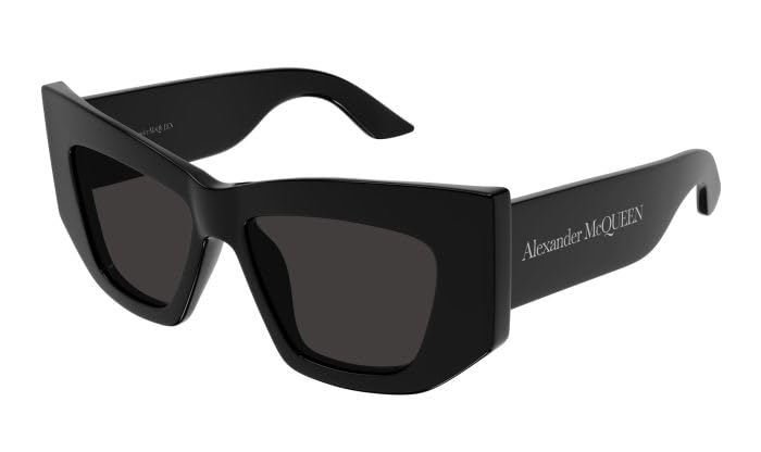 ALEXANDER MCQUEEN Am0448s Gafas, Black-Black-Grey, 53 para Mujer