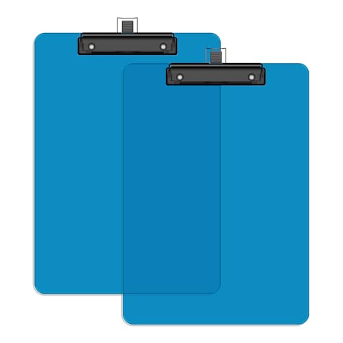 Juvealoe Presse-papiers bleu avec porte-stylo 8.5x11", 15 unités