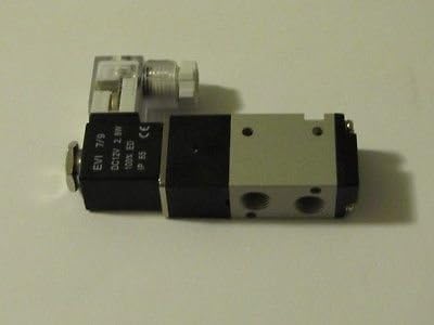 3 Way Pneumatic Directional Solenoid Valve 12VDC Coil 1/4" NPT Work Ports