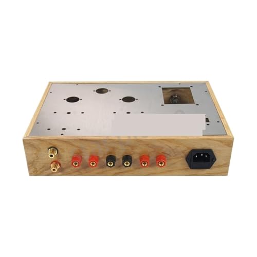 300 * 200 * 68mm Ash Wood Frame Aluminum Amplifier Case Solid Wood Box 12AX7/6P14/5Z4P Vacuum Tube Amplifier Chassis Shell Box