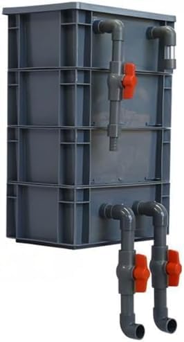 Pazzfre 水槽フィルター 上部箱フィルターボックスの魚の池の浄化循環水装置水槽トリクルボックスフィルターボックス 熱帯水族館に適しています (3段高さ51*長さ40*幅30cm)