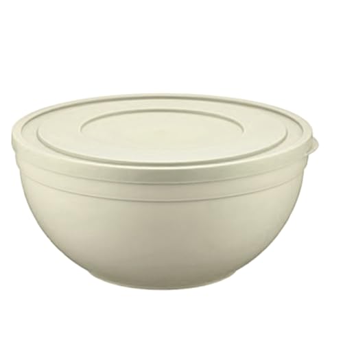 Tribello Large Mixing Bowl With Lid, Plastic, Round, (8 Quarts)