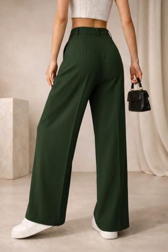 Image of Twill Regular Fit High-Waist Korean Trousers for Women & Girls | Casual Pants Outings