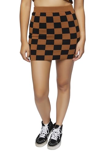 Forever 21 Women's Checkered Sweater-Knit Mini Skirt2