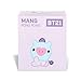 AURORA, 61386, BT21 Official Merchandise, Baby MANG Pong, Soft Toy, Purple, Blue & Purple