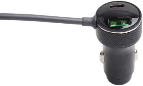 Dual USB Car Charger for Starlink for mini, ABS Build & Voltmeter, - 4