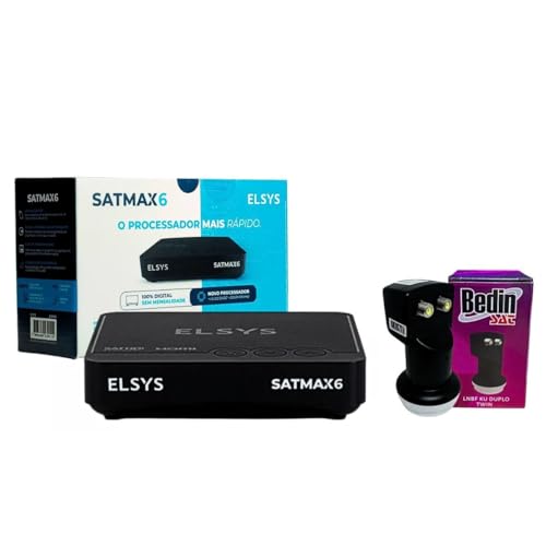 Kit Receptor Sathd ETRS72 6 Elsys + Lnbf Ku Duplo
