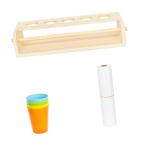 Chevalet de table peinture enfants Rockible en bois, grand organisateur de bureau avec papier