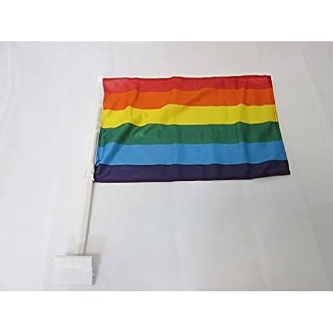 AZ FLAG Rainbow Car Flag - 18'' x 12'' Cover