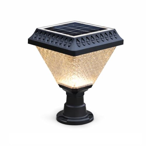 elxon Solar Gate Light with Remote Control 10W RGB Durable Energy Efficient Compact Design Waterproof Outdoor Wall Light