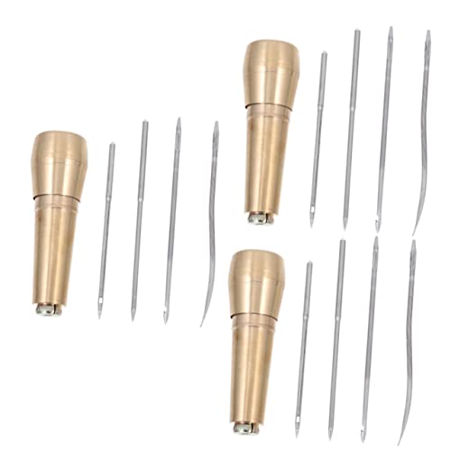 ARTIBETTER 1 Set Drillable Copper Awls Portable Sewing Awls for Carpets Canvas Upholstery Repair Tools for Crafting and Projects