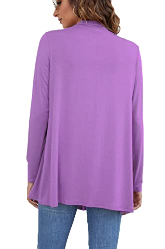 Image of Ladlop Women's Lightweight Open Front Cardigans Long Sleeve Casual Soft Drape Fall Cardigan
