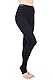 CzSalus Lange Strumpfhose, schlank machende Kompressions-Leggings (25-30 mmHg) Unterstützung Lipödem-Lymphödem POTS (Schwarz, XL)