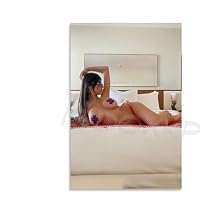 SUKWA Modern Canvas Art Print Mia Khalifa Sexy Big Breasts Wall Art 2 Pack 8x12 inches Bedroom Decor