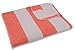 Produktbild SETEX Kuscheldecke, 85% Baumwolle / 15% Polyester, Decke als Zimmer-Deko, Schlafzimmer-Deko und mehr, 200 x 150 cm große Tagesdecke, Orange/Beige mit Streifen