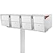 Mail Boss 7133 4 Box Spreader Bar, Alpine White Cluster Mailbox Beam
