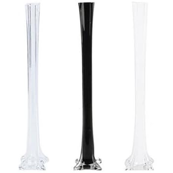 Amazon Com 12 Pcs Wedding Centerpiece Eiffel Tower Vase 24 Tall Black Furniture Decor