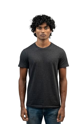 Image of Crew Neck Cotton Tshirt for Men Stylish and Comfortable Men Tshirt Breathable Solid t-Shirts Casual Formal Gym Fashion Essentials Versatile Full Sleeve Polo Trendy wardrobes Outfits