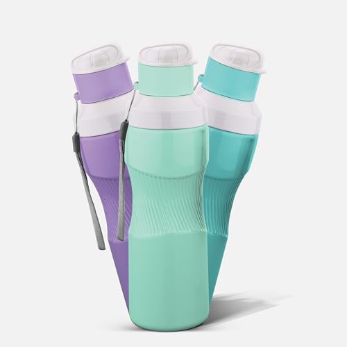 Image of Asian Thumb Grip Insulated Water Bottle 700ml | Steel Inner Flask for Hot & Cold Drinks | Leakproof & BPA Free | Ergonomic Grip for Gym, Office & Travel | Green Christmas Gifting Essential