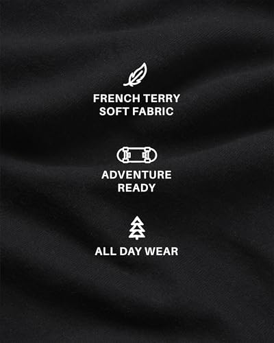 JOE BOXER Girls Wide Leg French Terry Sweatpants, Sizes 6-14, Baggy Pants4