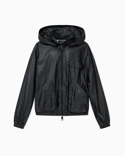 Veste coupe-vent Armani Exchange Icon Project imperméable à capuche amovible