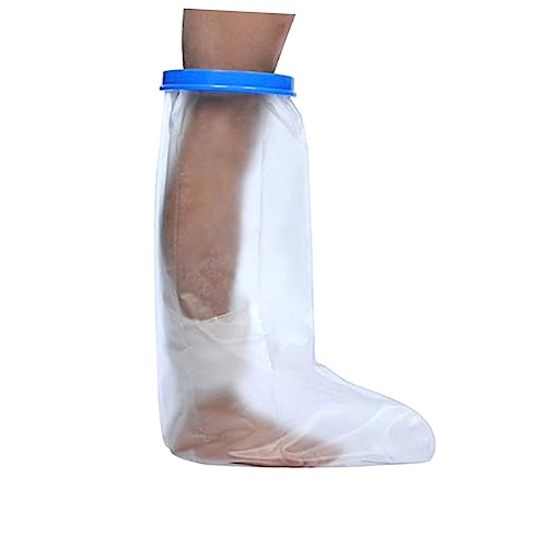 Didiseaon Shower Cover for Leg Cast Adult Full Leg Cast Cover Waterproof Cast Protector Size l Dry Bandages Random