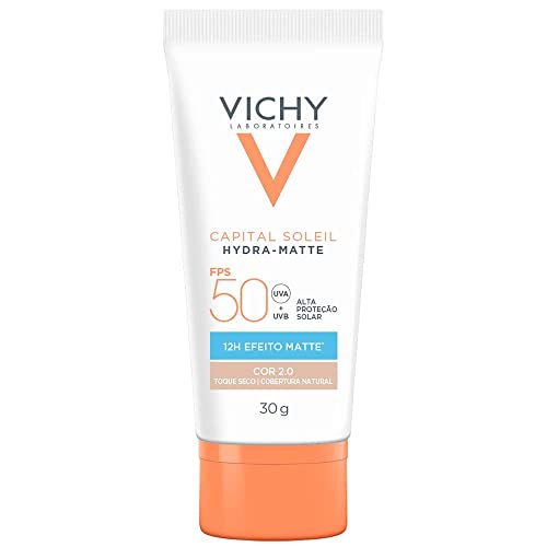 Vichy, Protetor Solar Facial Capital Soleil Hydra-Matte Fps50 30gr, com textura ultra leve... Vichy, Protetor Solar Facial Capital Soleil Hydra-Matte Fps50 30gr, com textura ultra leve...