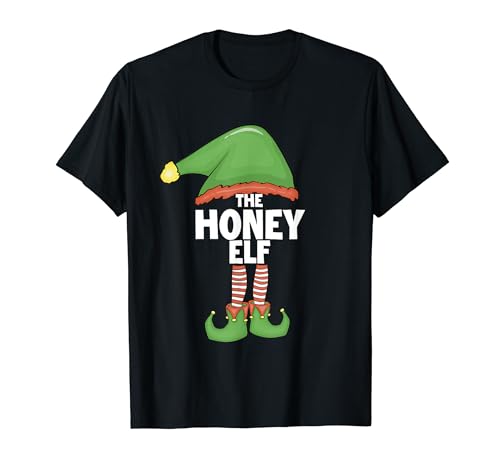 Honey Elf - Camiseta familiar de Navidad con Papá Noel Camiseta