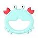 Crab Baby Teething Toys for Babies 0-6 Months, BabyTeether Ring Silicone, Infants New Born Toys for Teething Relief & Brain Development, Toys 6-12 Months Baby Registry Essentials