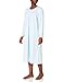 Produktbild CALIDA Damen Nachthemd Soft Cotton, hellblau aus 100% Baumwolle, langarm Rundhalsausschnitt, Größe: 44/46