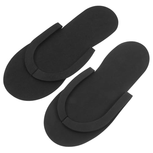 PACKOVE 12 Pairs Open Toe Travel Slippers for Women Style Quick Dry Non Slip for Nail Salons Spas and Summer Camps