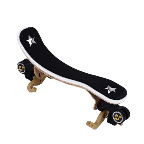 4/4 Violin Stands, Ergonomic Design, Folding and Adjustable Plates to Practice (Wood Grain Color)