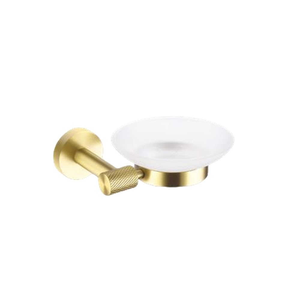 LCANALLYMS Wall hooks, Coat Hook Bathroom Hooks Golden Towel Rack Bar Ring Brushed Gold Hardware Set Robe Toilet Tissue Paper Holder Accessories Kit(Soap Dish)