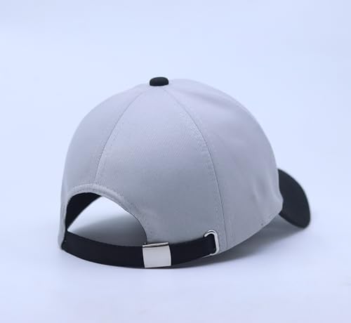 REFFER 3D Embroidered Cotton Baseball Cap Black DC Black Grey - Image 8