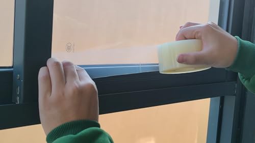Image of Window Sealing Tape, AC Insulation Tape, 2 inch x Total165yds(495 FT) | Waterproof Blocker for Cold Heat Air, Windproof, No Residue Strong Adhesive