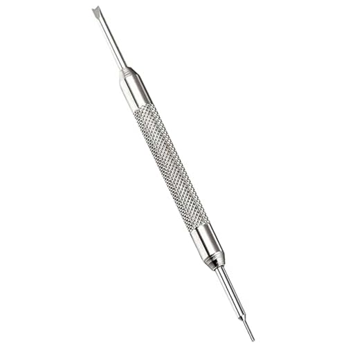 Extracción y montaje de una correa de reloj. Extracción y montaje de una herramienta de reparación de relojes. Extracción y montaje de una correa de reloj. Herramienta de reloj Destornillador de oreja