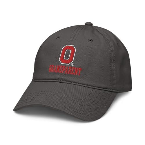Gorra ajustable oficial Ohio State Buckeyes gris miniatura 1