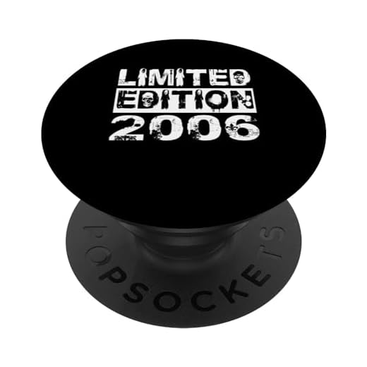Edición limitada 2006 Cumpleaños 2006 Edición Cumpleaños PopSockets PopGrip Intercambiable