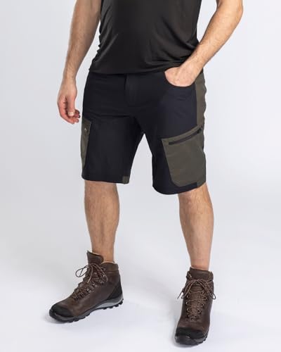 Pinewood 5316 Finnveden Trail Hybrid Shorts Black/Mossgreen (462) C54