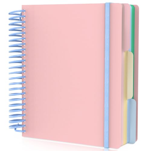 Carnet de notes à spirale 3 sujets A5 240 pages couverture polypro