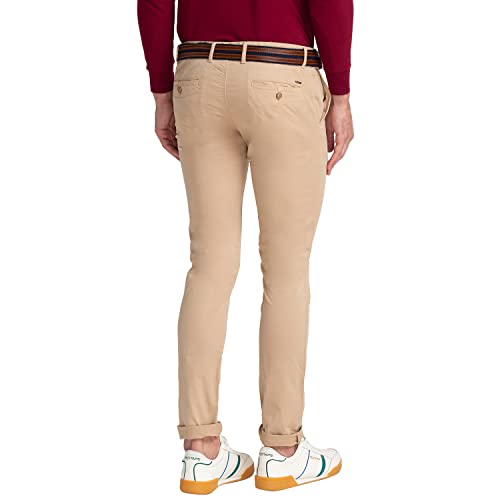 Image of Parx Men's Cotton Blend Rfd Pattern Low Rise Tapered Fit Flat Front Casual Trouser