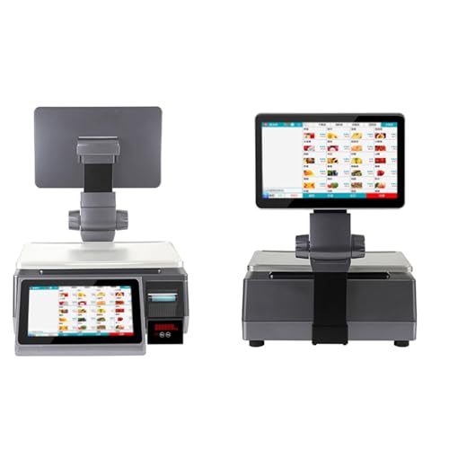 Báscula electrónica con pantalla táctil integrada para supermercado miniatura 2