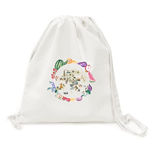 Sac en tissu pliable à sangle pour fruits Sac d'appoint vélo