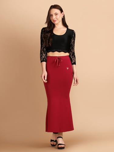 Image of TWIN BIRDS Women Cotton Elastane Saree Shaper | Shapewear Petticoat Support