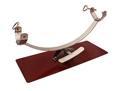 Soporte jamonero New Generation basculante con herraje Inoxidable y base de acero color cerezo