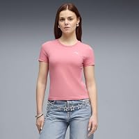 PUMA Damen Essentials Slim T-Shirt L, Wild Pink – Ansicht 2